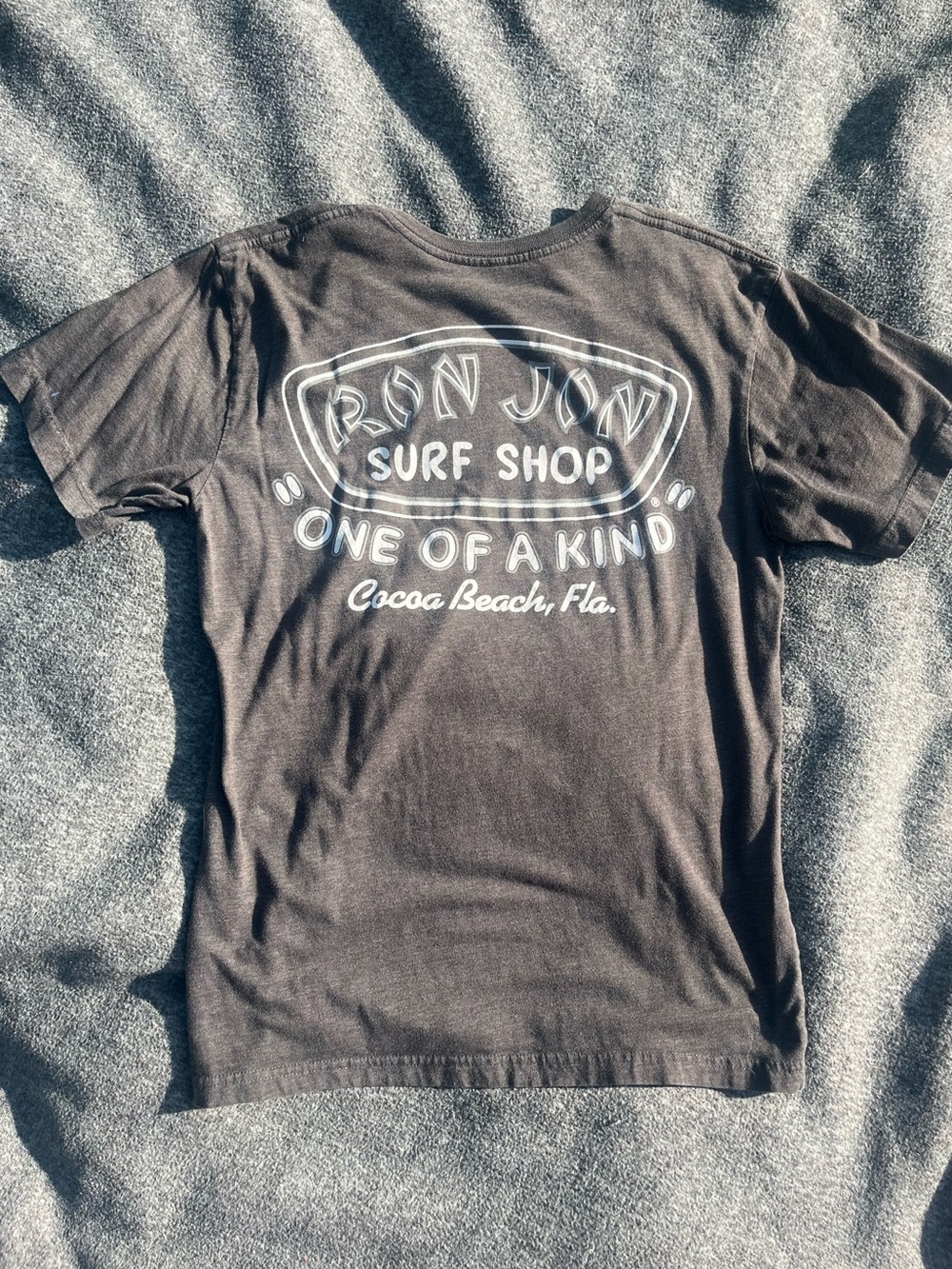 Dark Grey Vintage Ron Jon Surf Shop Logo T-Shirt - Men/Unisex